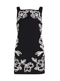 Daha Embellished Cotton-Blend A-line Minidress