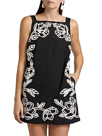 Daha Embellished Cotton-Blend A-line Minidress