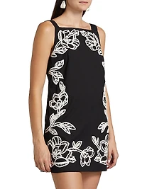 Daha Embellished Cotton-Blend A-line Minidress