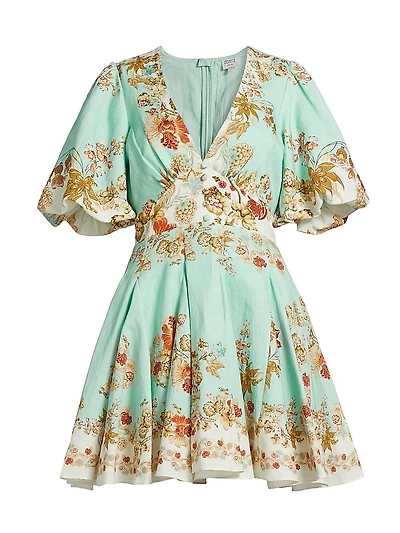 Rohi Floral Fit & Flare Minidress