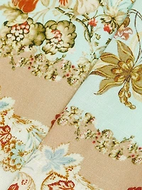 Rohi Floral Linen-Cotton Belted Midi-Dress