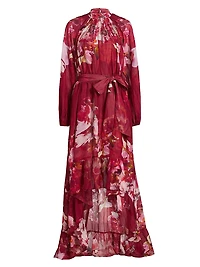 Tuhi Floral High-Low Maxi Dress