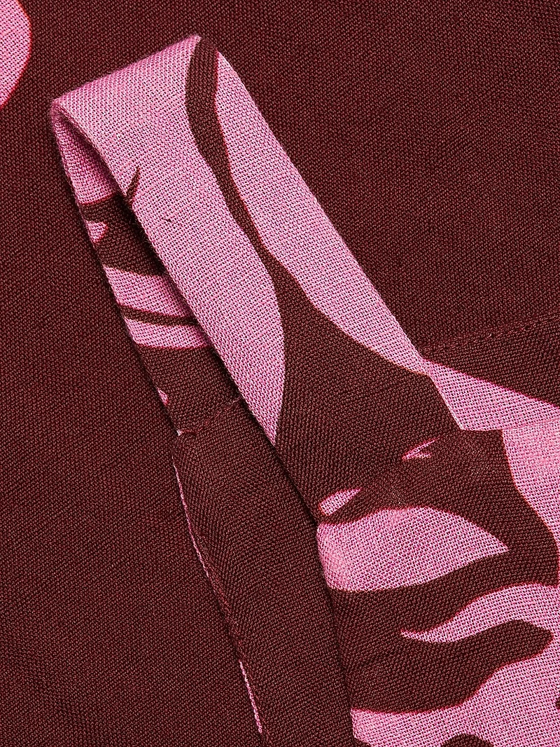 Tehr Floral Linen-Cotton Minidress
