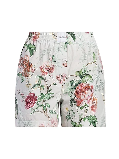 Floral Cotton Shorts