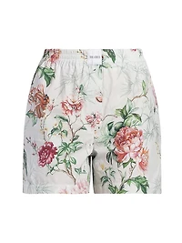 Floral Cotton Shorts