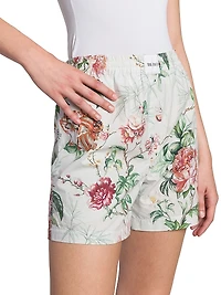 Floral Cotton Shorts