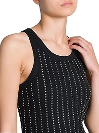 Crystal-Embellished Cotton Tank Top