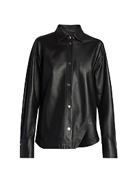 Leather Shirt Jacket