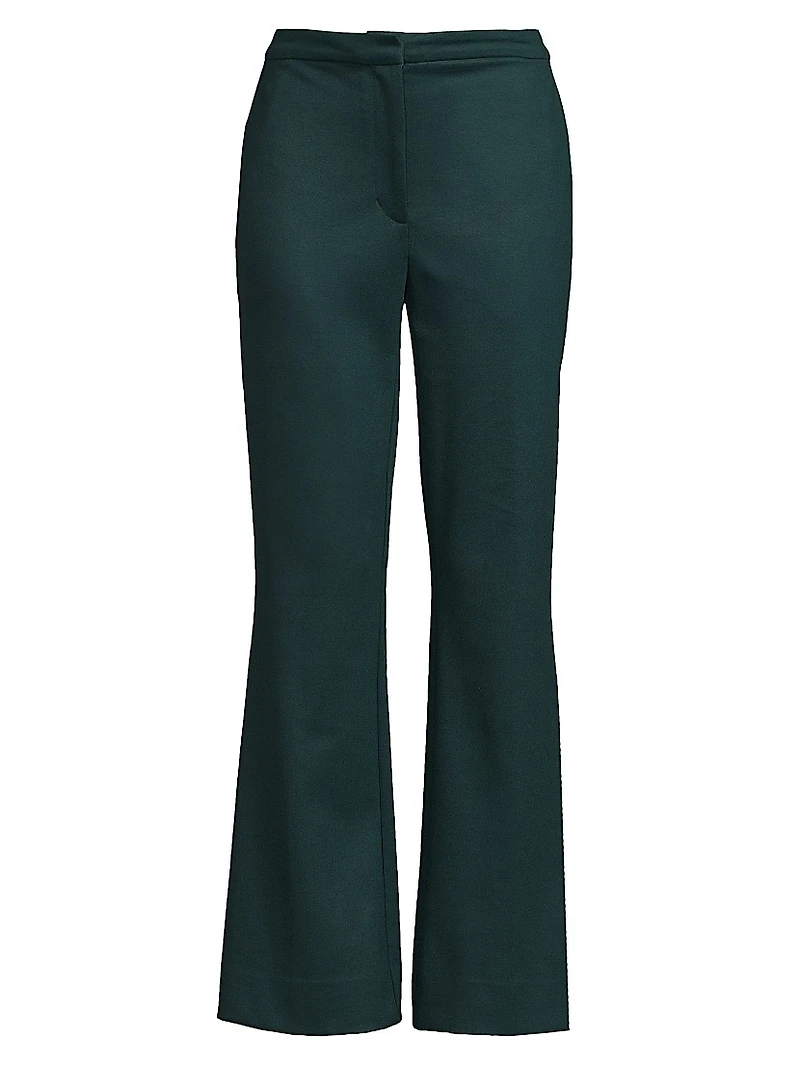 Double Jersey Flared Trousers