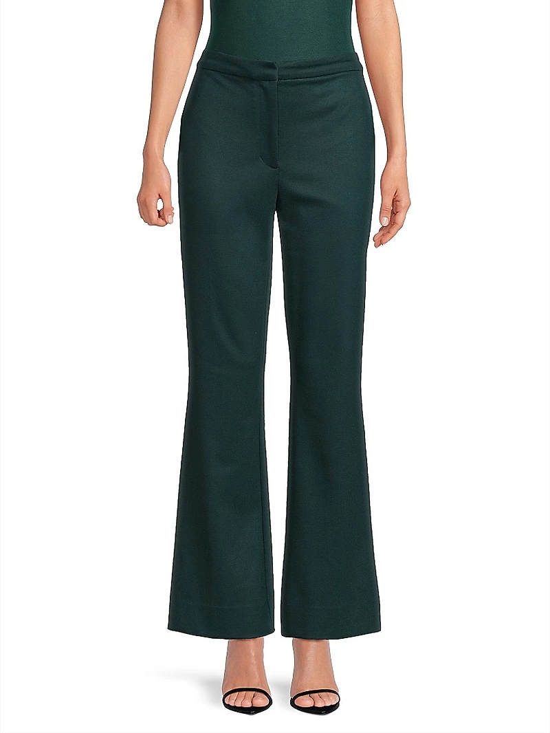 Double Jersey Flared Trousers