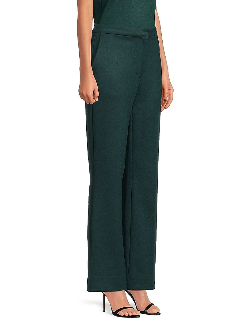 Double Jersey Flared Trousers