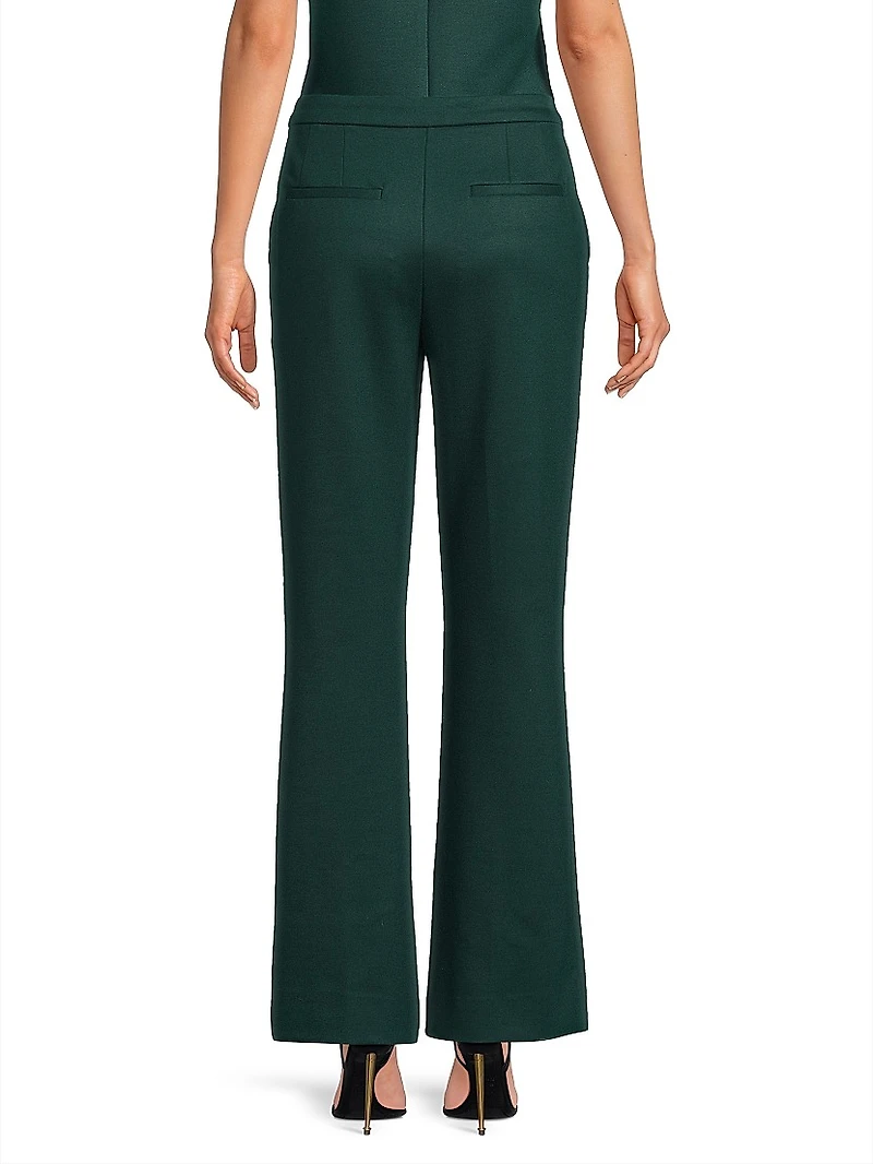 Double Jersey Flared Trousers