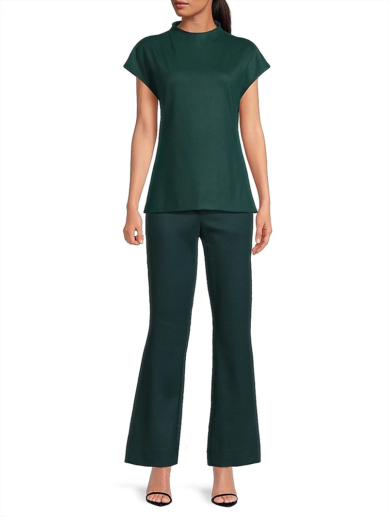 Double Jersey Flared Trousers