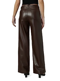 The Mia Faux Leather Straight-Leg Jeans