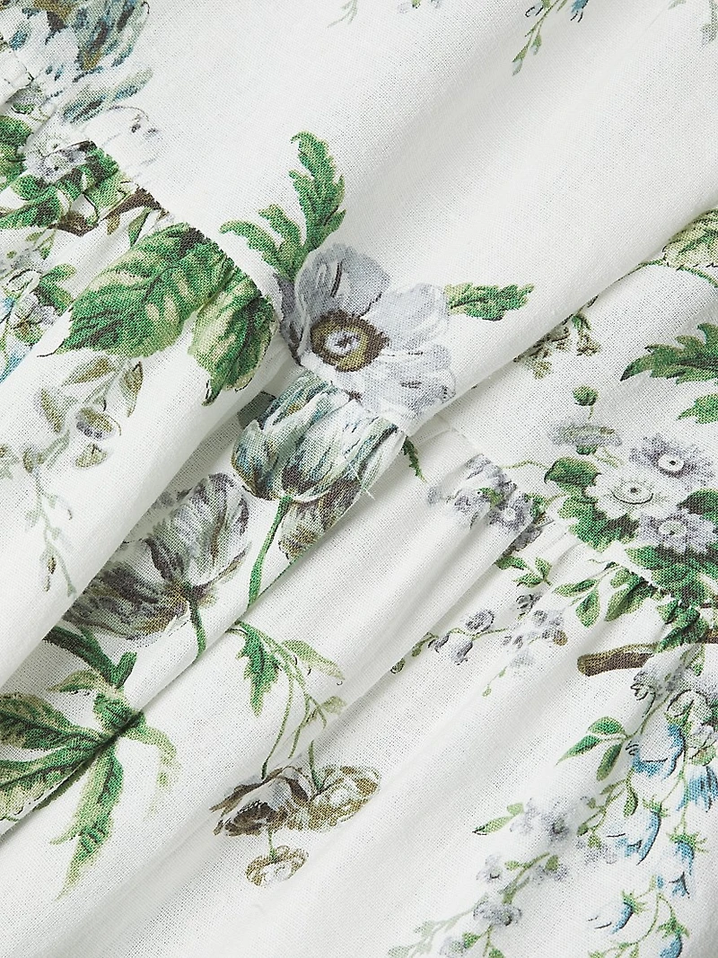 Maternity Kiko Floral Smocked Midi-Dress