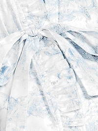 Toile Print Ruffle Pajamas