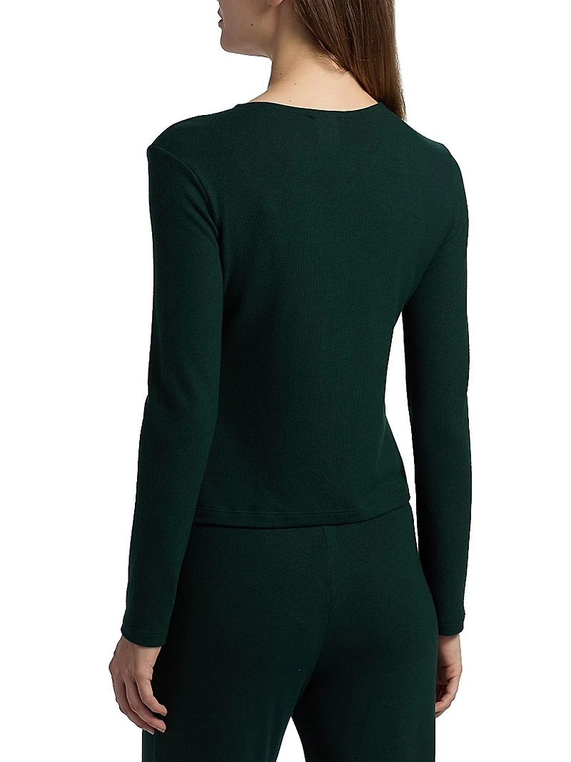 Lauren Classic Knit Crop Cardigan