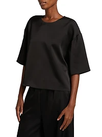 Barb Satin Boxy T-Shirt