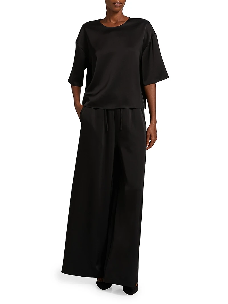 Barb Satin Boxy T-Shirt
