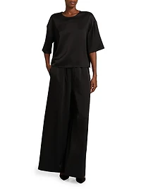 Barb Satin Boxy T-Shirt