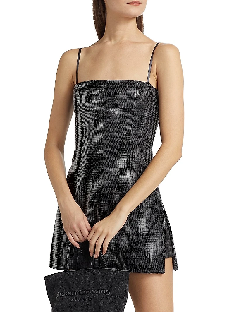 Hotfix Twill Minidress