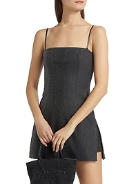 Hotfix Twill Minidress