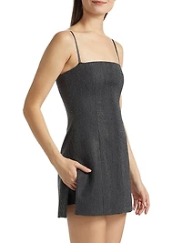 Hotfix Twill Minidress