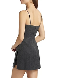 Hotfix Twill Minidress