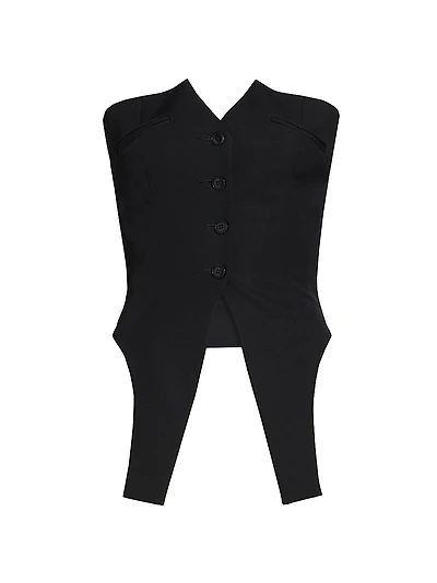Deconstructed Wool Vest