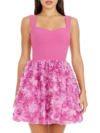 Melanie Floral Sleeveless Minidress