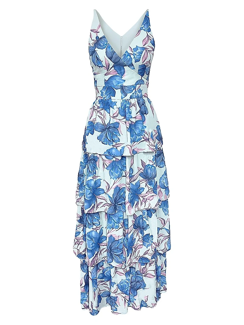 Lorain Floral Georgette Maxi Dress