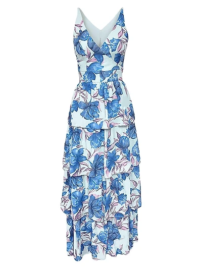 Lorain Floral Georgette Maxi Dress