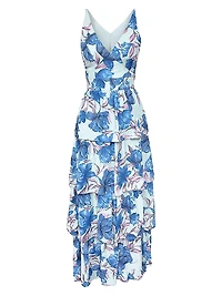 Lorain Floral Georgette Maxi Dress