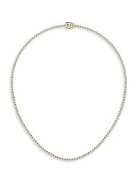 14K Yellow Gold & Natural Diamond Tennis Necklace/5.00-15.00 TCW