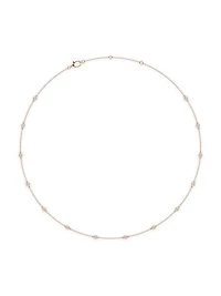 14K Rose Gold & -Diamond Station Necklace/0.70-2.10 TCW