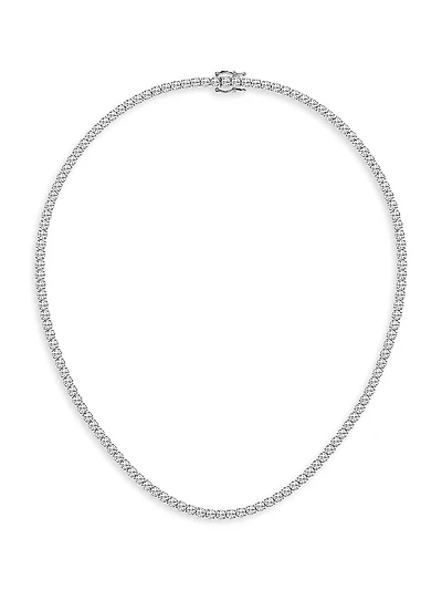 14K Gold & Natural Diamond Tennis Necklace/5.00-15.00 TCW