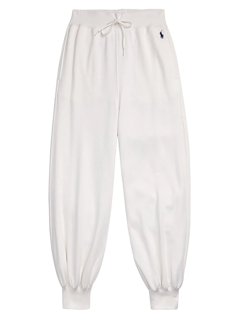 Hudson Logo Fleece Drawstring Sweatpants