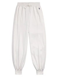 Hudson Logo Fleece Drawstring Sweatpants