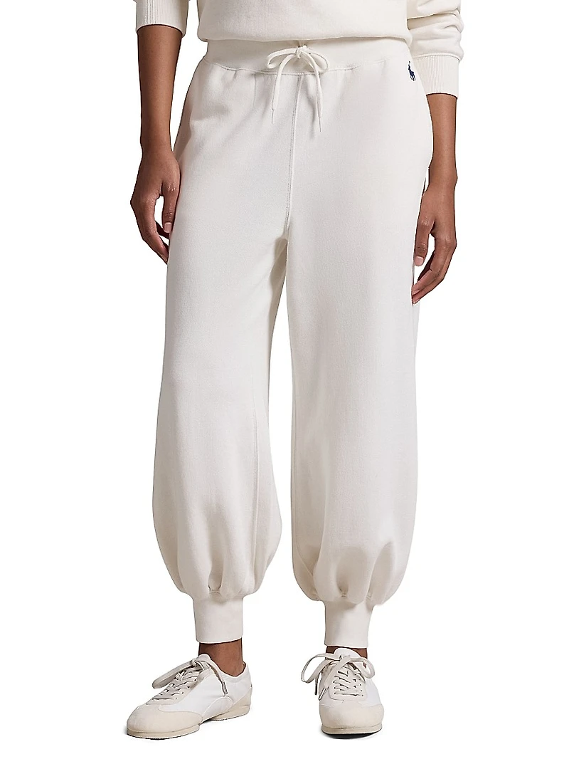 Hudson Logo Fleece Drawstring Sweatpants