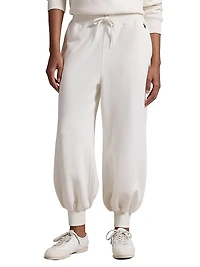 Hudson Logo Fleece Drawstring Sweatpants