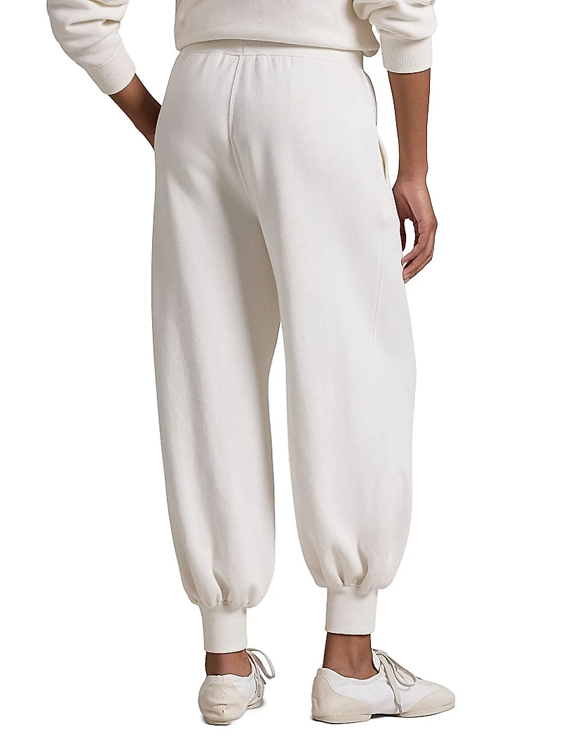 Hudson Logo Fleece Drawstring Sweatpants