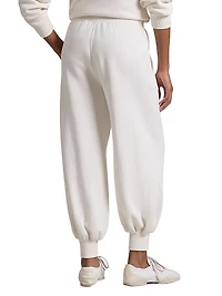 Hudson Logo Fleece Drawstring Sweatpants