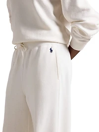 Hudson Logo Fleece Drawstring Sweatpants