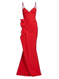 Gustina Ruffled Sweetheart Gown
