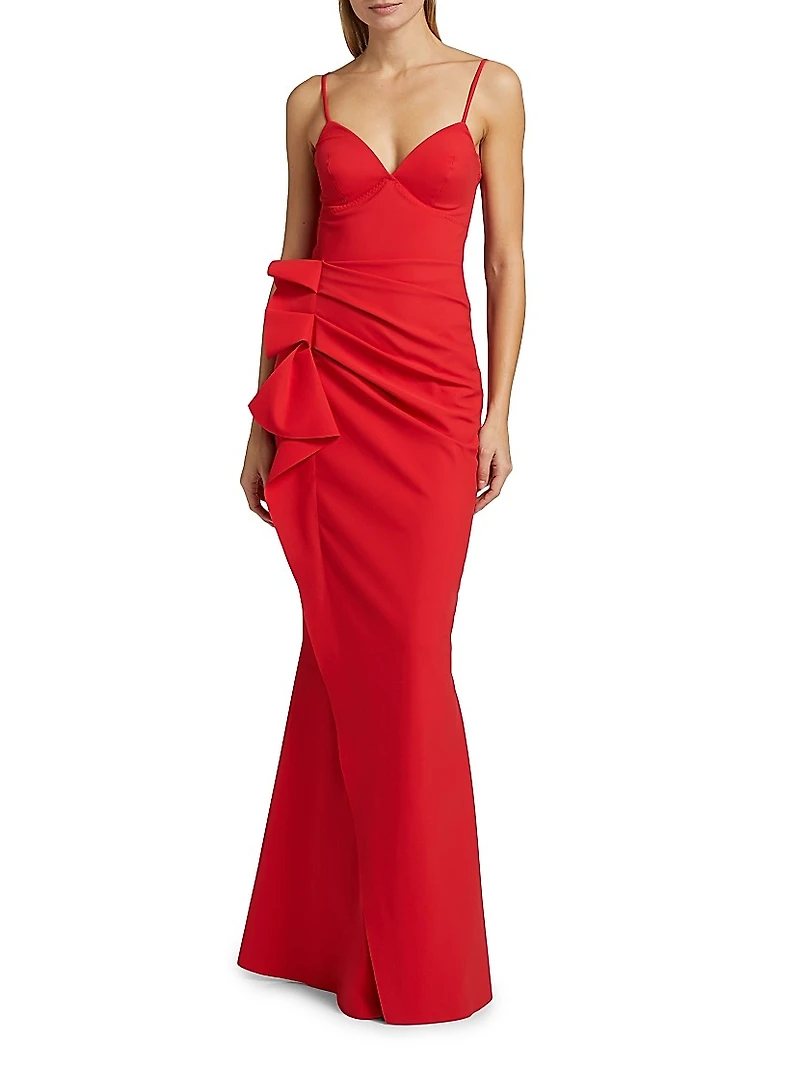 Gustina Ruffled Sweetheart Gown