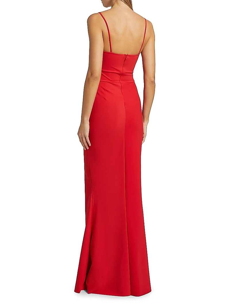Gustina Ruffled Sweetheart Gown