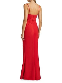 Gustina Ruffled Sweetheart Gown