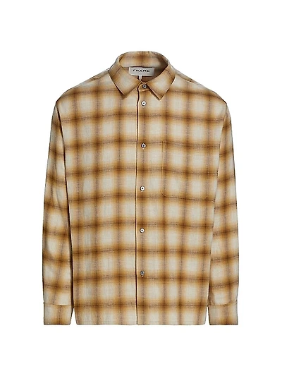 Plaid Cotton & Wool Shirt