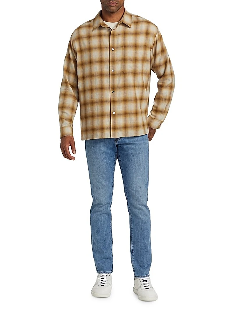 Plaid Cotton & Wool Shirt