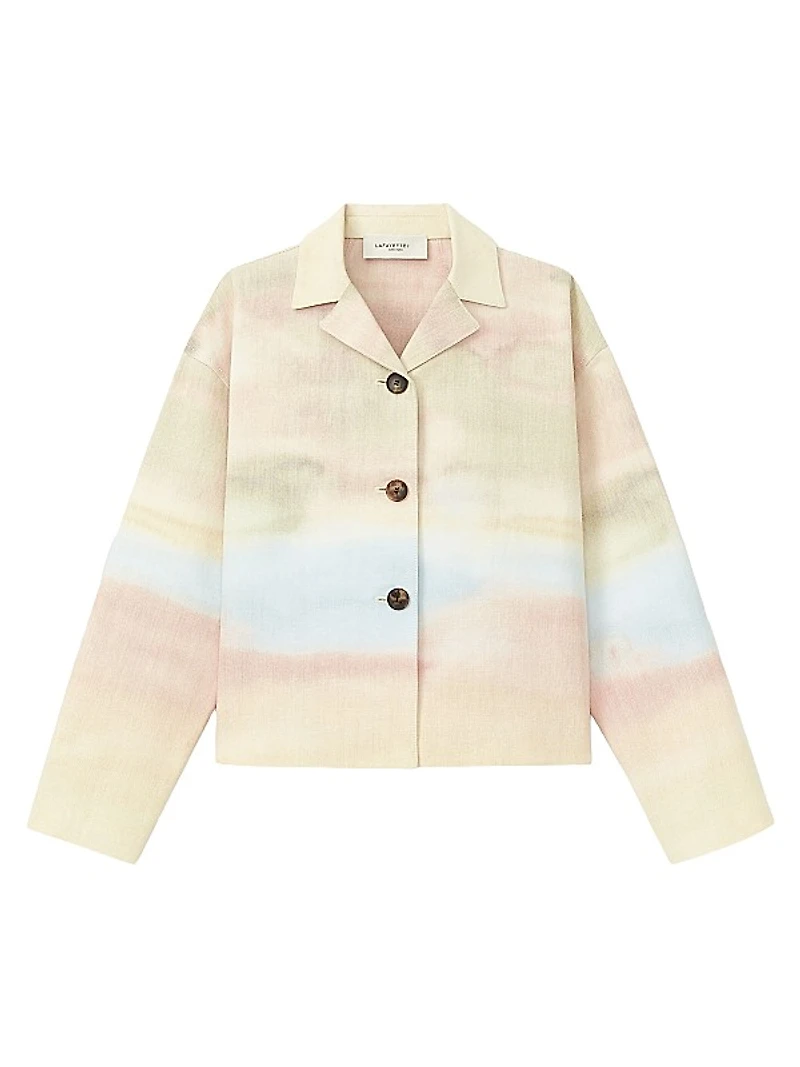 Drop Shoulder Cropped Jacket